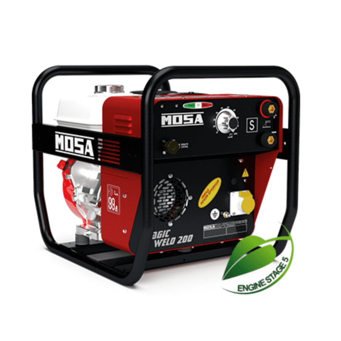 0008919_magicweld-200-petrol-welder-generator-110v_1-1.png Mosa MagicWeld 200 Silenced 200A Petrol Generator Welder 110V - Image 1