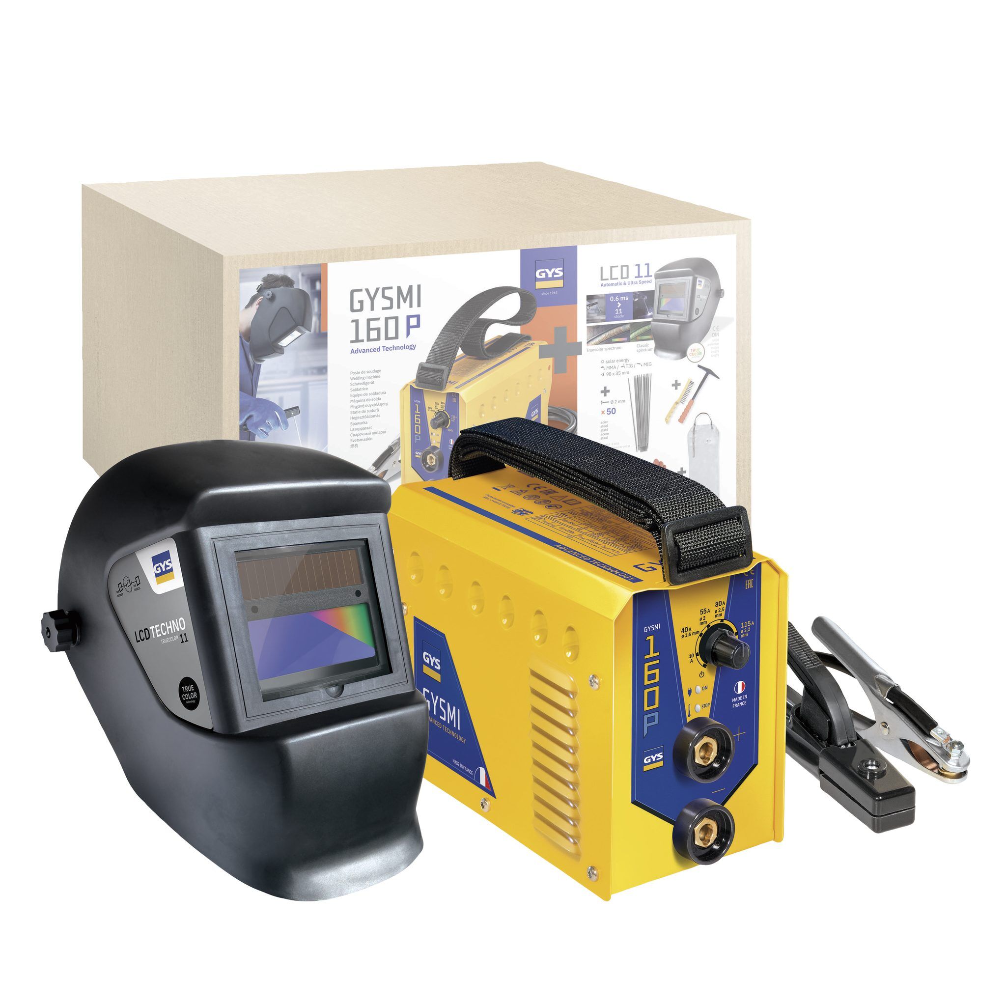013360.jpg GYSMI 160P MMA INVERTER WELDER Ready To Weld Package - Image 1