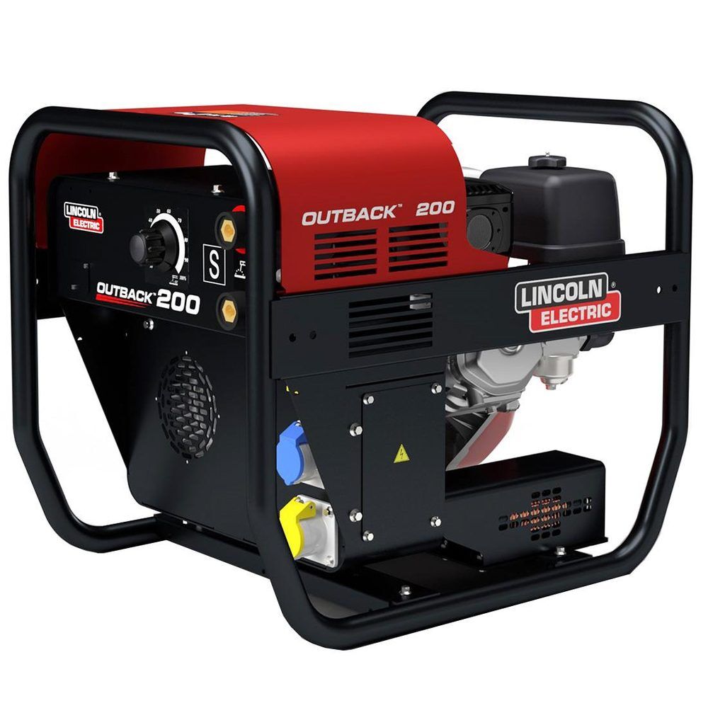 Lincoln Outback 200 110V & 230V Petrol Welder Generator