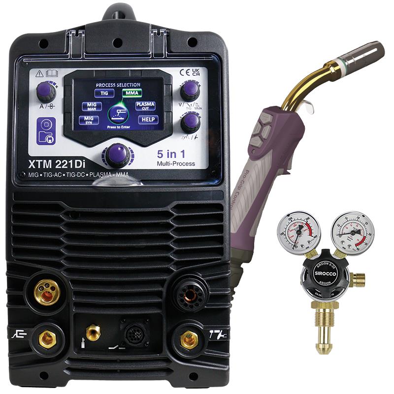 Parweld XTM 221Di MIG Inverter 5-in-1 | MIG, TIG and Plasma | P1 - Image 1