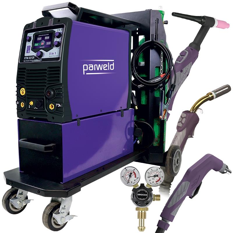Parweld-XTM221DI-P3T 333 Parweld XTM 221Di MIG Inverter 5-in-1 | MIG, TIG and Plasma | P3T - Image 1