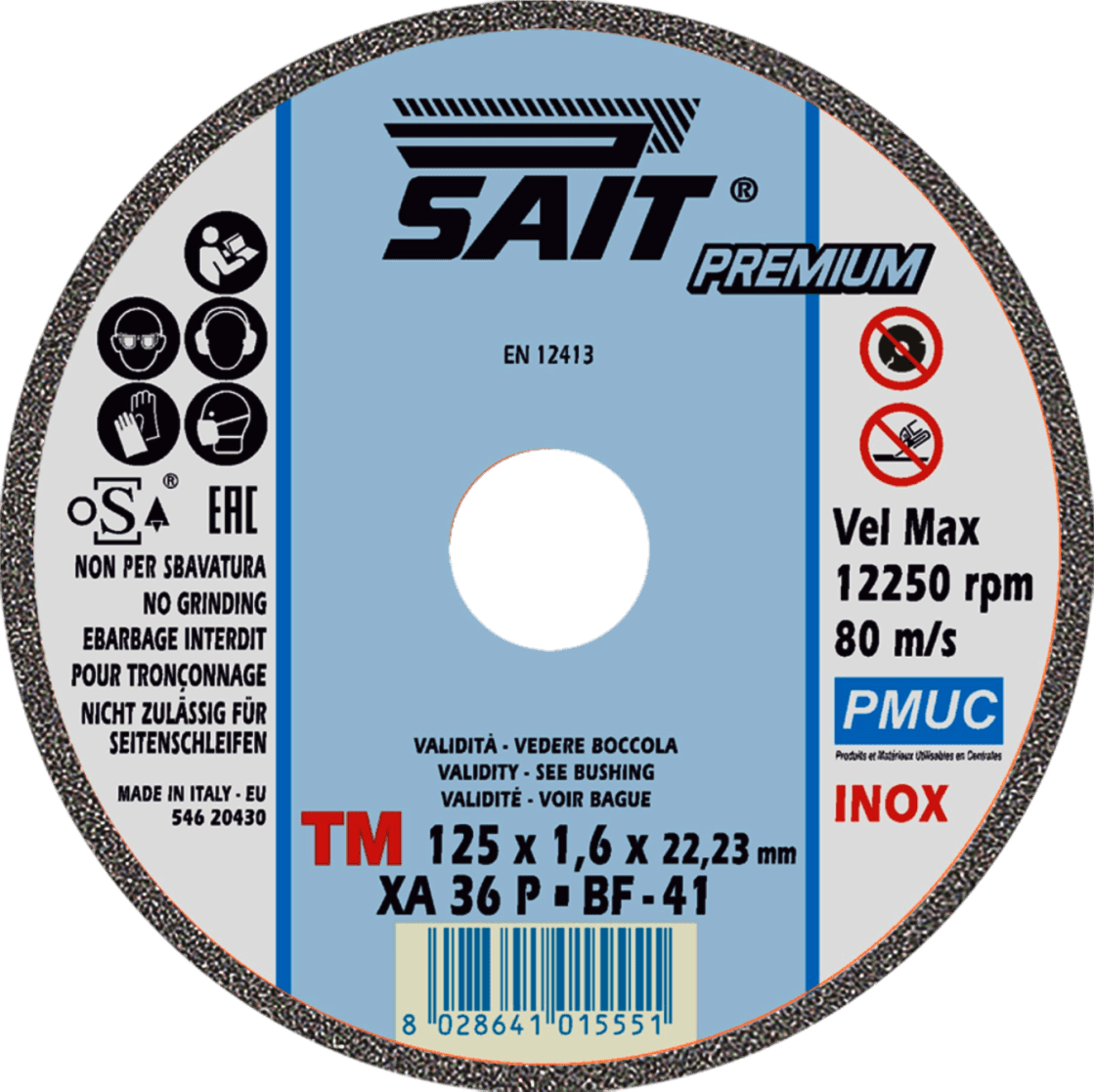 PMUC approved slitting disc