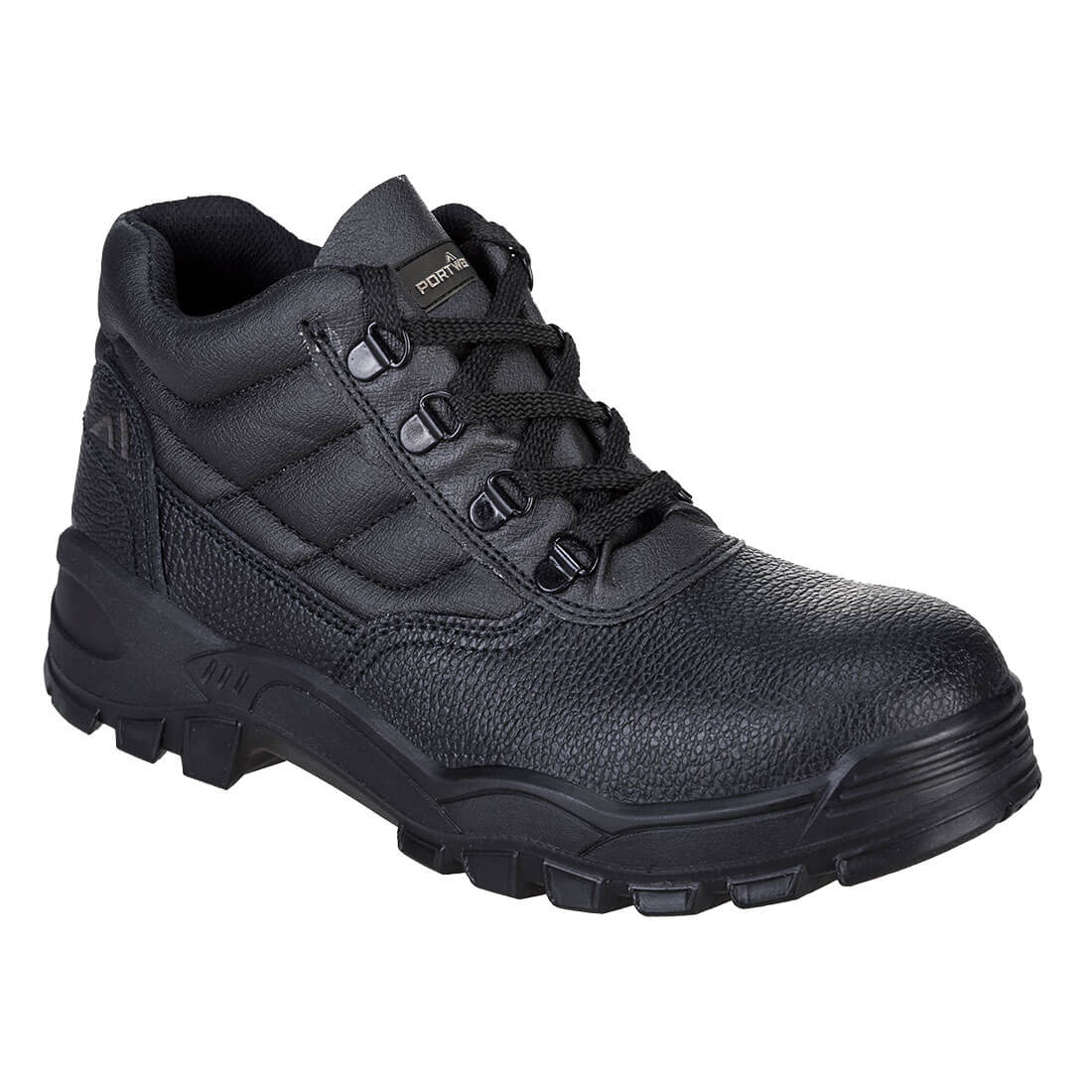 Steel Split Leather Mid Boot S1P SR Black - Image 1